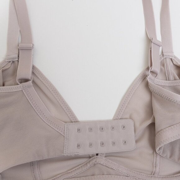 ✨ Knix Mesh Deep V Bra Oyster Nude S++ - Picture 10 of 13
